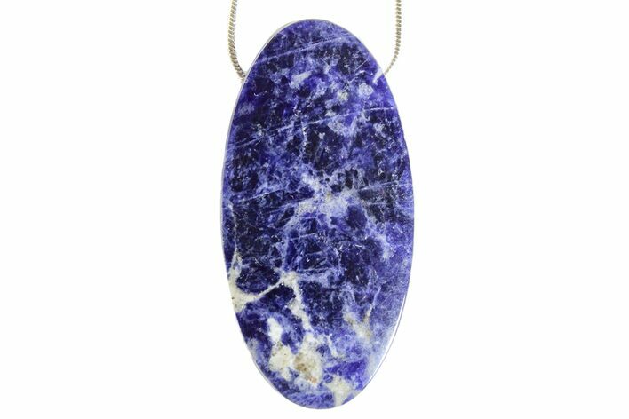 Sodalite Pendant with Snake Chain Necklace #171036